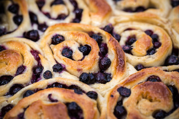 Cinnamon blueberry buns