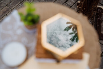 wedding rings, wedding rings and bouquet in one composition, ring box, wedding day, close-up