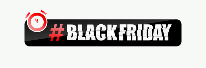 Black Friday banner design. Vector illustration.