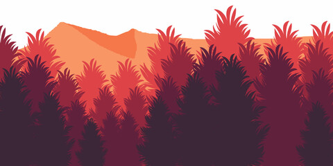 sunrise in mountains vector background ilustration wallpaper