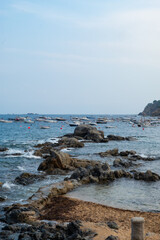 Pasarela de rocas en Calella de Palafrugell