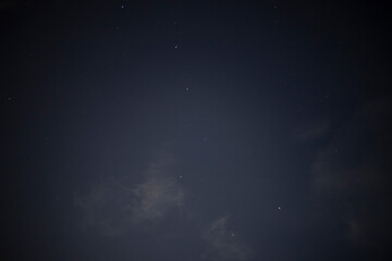 Big dipper or ursa maior constellation in the blue sky.