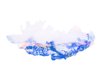 Hand painted background. Alcohol ink creative artistic texture. Marbled wavy surface overlay. Abstract painting on paper. Free-flowing paints.