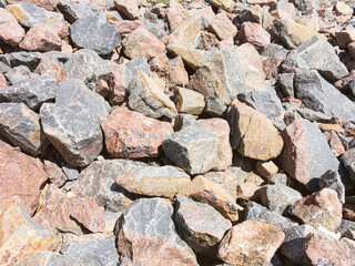 Granite. Many stones, granite stones background