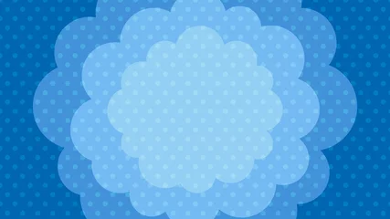 Rolgordijnen Cloud Polka Dot Background, Vector Illustration. © Suparnat_Maho
