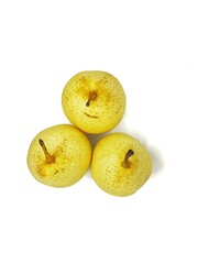 Pear fruits. Isolated on white background 