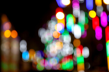 blurred of colorful bokeh light background