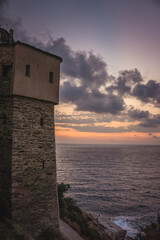 Mount Athos monastery sunrise