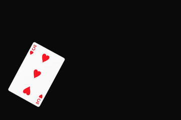 トランプ　ハート　3　素材