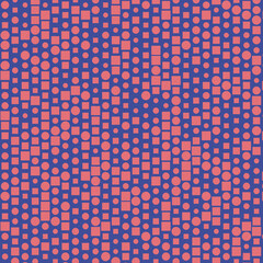 Abstract Color Halftone Dots generative art background illustration