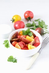 salad with tomatoes