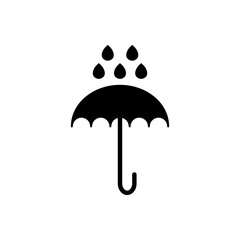 Afraid of moisture outline icon. Symbol, logo illustration for mobile concept and web design.