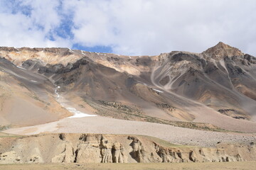 mountain landscape with blue sky