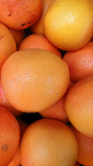 fresh grapefruits