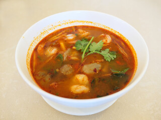 Tomyum Koong thai spicy soup