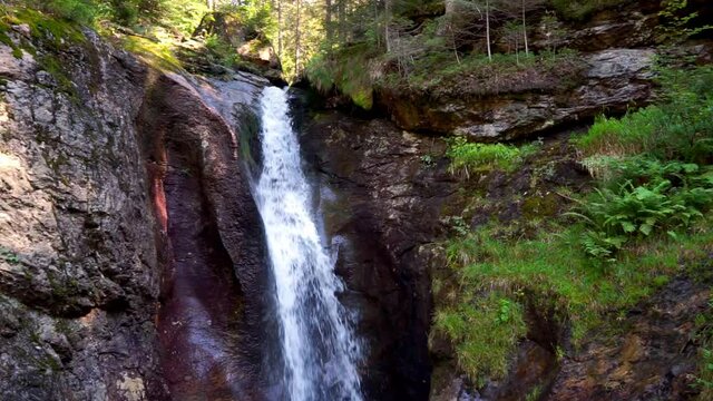 Hochfall Wasserfall bei Bodenmais im Bayerischen Wald Deutschlnad