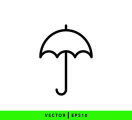 Umbrella icon vector logo design template