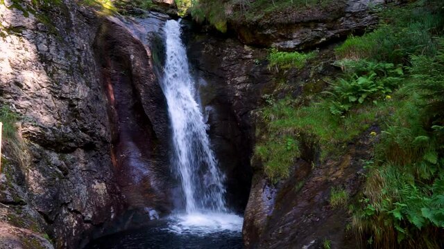 Hochfall Wasserfall bei Bodenmais im Bayerischen Wald Deutschlnad