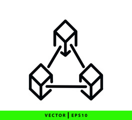 Chain icon vector logo design template