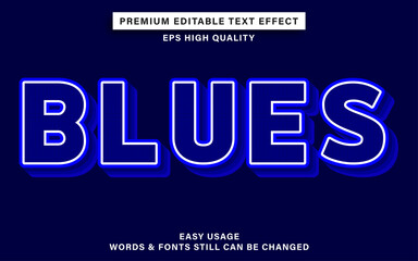 Blues text effect