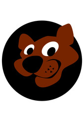 Cougar head. Logo template. Stylized image for logo and illustrations.