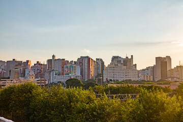 Obraz premium Belo Horizonte downtown skyline at sunset
