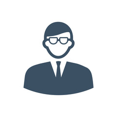 Man avatar user icon vector illustration