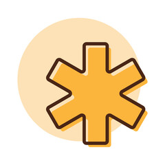 Medical Emergency Care glyph vector icon