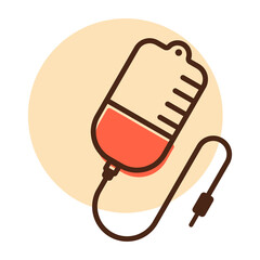 Medical dropper medicine health vector icon