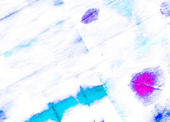Sky Blue Tie Dye Watercolor Art. Faded Fabric. Blush Violet Vintage Rustic Pattern. Azure Tie Dye Boho Texture. Purple Watercolor Print. Icy Blue Watercolor Texture.