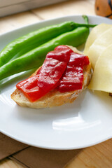 tomato and basil tart