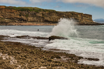 Coxos bay in Ericeira Portugal