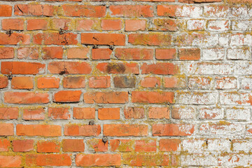 Brick background. Old brick wall