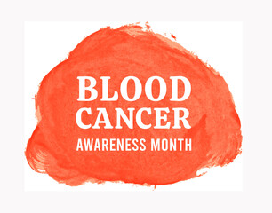 Blood cancer awareness month. Vector illustration