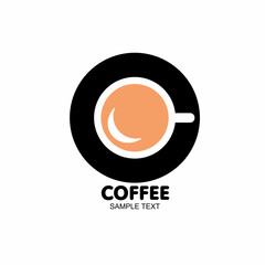 Coffee shop logo and coffee logotype vector
