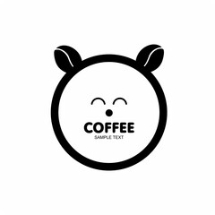 The logo of coffee cartoon design