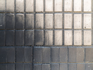 Old outdoor facing tiles for buildings. Abstract geometric architectural background.