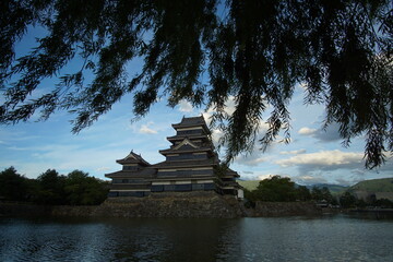 Matsumoto Castle (Matsumoto-jo), a Japanese premier historic castles in easthern Honshu,...