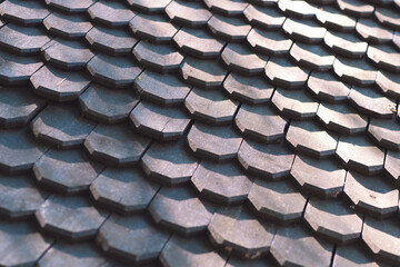 vintage wooden roof pattern