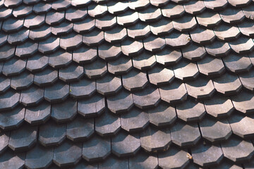 vintage wooden roof pattern