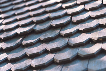 vintage wooden roof pattern