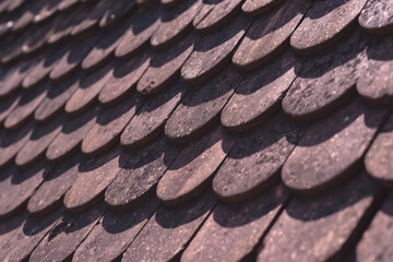 vintage clay roof pattern