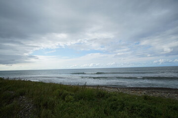 beach under a scenic sky in Japan