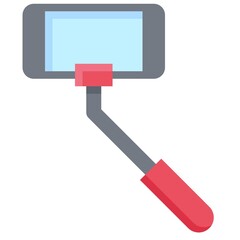 Selfie stick icon, Summer vacation related vector