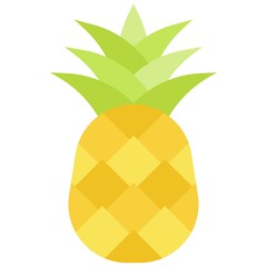 Pineapple icon, Summer vacation related vector