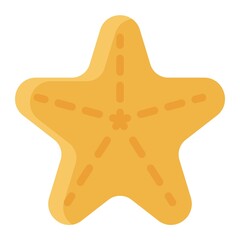 Sea stars icon, Summer vacation related vector
