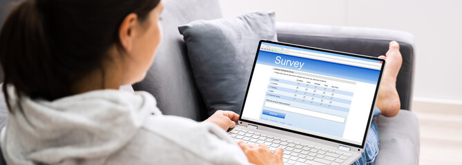 Filling Online Survey Form