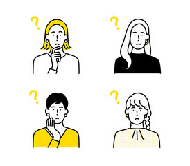 女性アイコンセット