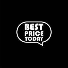 Best price today Thought chat bubble icon isolated on dark background