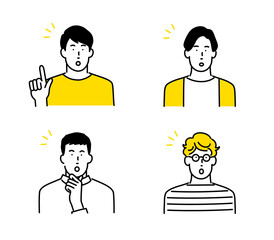 男性アイコンセット